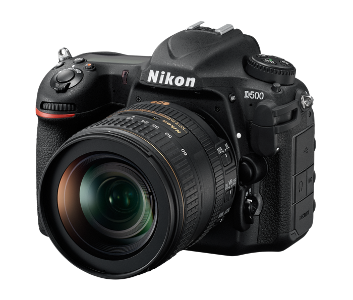Nikon D500 DSLR Body Only, 20.9MP, Black (VBA480AM) + Nikon Tumbler + Nikon Vest