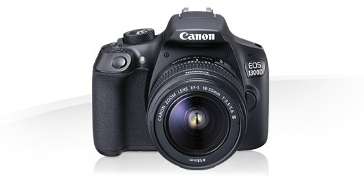 Canon EOS 1300D with 18-55 mm lens, Memory Card+ Dslr Bag. 