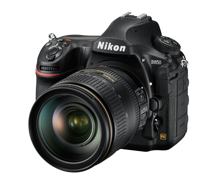 نيكون دي850 كاميرا، هيكل فقط، 45.7 ميجابكسل (VBA520AM) + بطاقه ذاكره + نيكون سترة تصوير + نيكون كوب